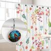 MSINMKOK Decorative Macaw Bird Shower Curtain Hooks 12pcs Crystal Glass Rustproof Shower Hooks for Bathroom Home Decor Stainless Steel Resin Shower Curtain Rings view 4