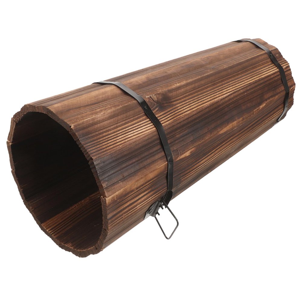 CORHAD Rustic Wooden Umbrella Holder for Walking Sticks and Folding Fans Traditional Japanese Inspired Entryway Storage with Capacity and Space-Saving Design