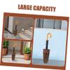 CORHAD Rustic Wooden Umbrella Holder for Walking Sticks and Folding Fans Traditional Japanese Inspired Entryway Storage with Capacity and Space-Saving Design view 4