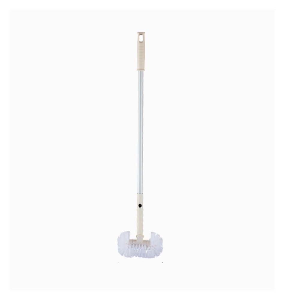 Toilet Brush Single Toilet Brush Aluminum Alloy Toilet Cleaning Brush, All-Round Toilet Cleaning Round Head 360 Rotating Brush Head, Deep Cleaning Toilet. Toilet Brush and Holder Set