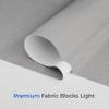 Lumino 100% Blackout Roller Shades, 55.75" W x 72" L Flagstone Gray view 4