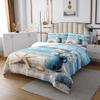 jejeloiu Blue Starfish Beach Bedspread Twin Size Kids Coastal Ocean Coverlet Set for Boys Girls Teens Daisy Flroal Quilted Coverlet Breathable Ocean Marine Quilted Room Decor view 3