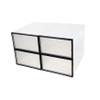 Alipis 4 Pack Plastic Shoe Boxes with Thickened Stackable Design view 1