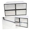 Alipis 4 Pack Plastic Shoe Boxes with Thickened Stackable Design view 3
