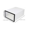 Alipis 4 Pack Plastic Shoe Boxes with Thickened Stackable Design view 4