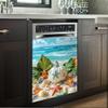 Beach Starfish and Pumpkin Pattern Sweet Home Dishwasher Magnet Door Cover,Refrigerator Magnets Kitchen Decorative,Fridge Magnetic Panel Decal,Sticker for Home Appliance 23W x 26H inchs view 3