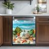 Beach Starfish and Pumpkin Pattern Sweet Home Dishwasher Magnet Door Cover,Refrigerator Magnets Kitchen Decorative,Fridge Magnetic Panel Decal,Sticker for Home Appliance 23W x 26H inchs view 4