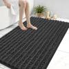 Arotive Luxury Bathroom Rugs 44x32, Extra Soft Thick Absorbent Shaggy Chenille Bath Rugs, Non-Slip Machine Wash Dry, Bath Mats for Bathroom Floor, Tub and Shower, Home Decor Accessories, Dark Grey view 1