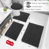 Arotive Luxury Bathroom Rugs 44x32, Extra Soft Thick Absorbent Shaggy Chenille Bath Rugs, Non-Slip Machine Wash Dry, Bath Mats for Bathroom Floor, Tub and Shower, Home Decor Accessories, Dark Grey view 2