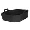 Silicone Cooking Basket Liner, Black, Reusable view 1