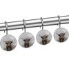 12 Pcs Highland Cow Shower Curtain Hooks, Decorative Shower Curtain Rings for Bathroom, Stainless Steel Rustproof Curtain Rings Hangers for Shower Curtain Rod view 2