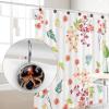 12 Pcs Glass Shower Curtain Hooks, Stainless Steel Decorative Rings for Bathroom, Rust Resistant Shower Rings for Shower Curtains Rods, Dark Orange Octopus view 4