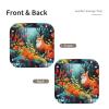 Light Fox Printed Leather Storage Tray, Suitable for Men and Women, can be Used as Bedside Storage, view 2