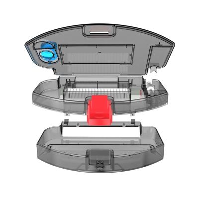 BCMGJFN Replacement Accessories Dustbin(Dust Box), Mop Robot Dirt BoxCompatible for Lefant M1 U180/OKP-K8 Robot Vacuum Cleaner Spare Parts(M1-Gray Switch)