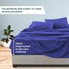 Twin Size 4-Piece Sheet Set, 400 Thread Count 100% Pima Cotton, Deep Pocket Sheets, 9-12 Inch Deep Pocket, Twin Size (Solid, Royal Blue) view 4