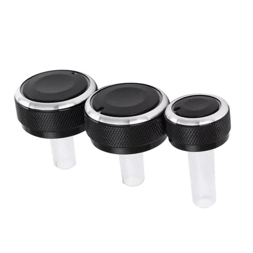 3x HVAC Control Knobs Compatible With A4 1999-2007 Replacement Climate Control Switch