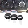 3x HVAC Control Knobs Compatible With A4 1999-2007 Replacement Climate Control Switch view 3
