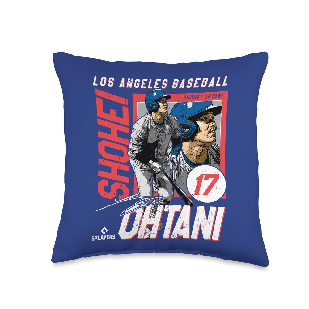 Shohei Ohtani | Los Angeles Baseball Players | MLBSOHT201M Throw Pillow