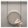 32 Inch Smart Modern Mirror Round Lights Led Hairdressing Bathroom Mirror Backlight Design (Black),Mirrors view 1