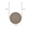 32 Inch Smart Modern Mirror Round Lights Led Hairdressing Bathroom Mirror Backlight Design (Black),Mirrors view 2