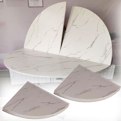 47-79 Inch Round Dining Table Only Marble Top, Fold-in-Quarter Circle Table Top Wood - Solid Surface, Waterproof Indoor Outdoor Dining/Weddings/Parties Table Top Without Leg(67''/170cm)
