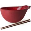 Artena Ramen Bowl with Chopsticks & 6.75-inch Asian Soup Spoon Set of 6 view 1