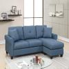 2-PCS SECTIONAL in Blue view 1