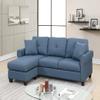 2-PCS SECTIONAL in Blue view 2