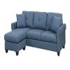 2-PCS SECTIONAL in Blue view 3