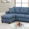 2-PCS SECTIONAL in Blue view 4