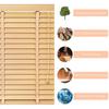 Horizontal Cordless Window Blinds 2 Inch Slats Beige Venetian Blinds for Door Windows,Outside Or Inside Mount Wooden Blind for Windows(W25 xH48) view 2