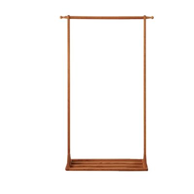 INUUXLG Home Living Room Floor Type Solid Wood Coat Rack Wooden Simple Hanging Clothes Rack Simple Drying Rack (Color : Grey, Size : S) (C M)