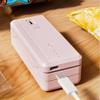 Tassteen 2-in-1 Mini Portable Sealing Machine - USB Rechargeable Food Packaging Tool for Kitchen Use, Compact and Efficient A view 4