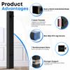 4 Pcs Folding Table Leg Extenders, Super-Strength Steel Table Leg Risers, Tables Height Extenders Lifts Risers, 5 Levels Adjustable Height Desk Legs Extensions Rise 4.36.38.310.312.2in view 4