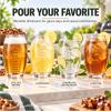 Set of 2 Football Beer Glasses 20oz Jumbo Clear Glass Mugs for Game Day Parties and Tailgates Large Beer Cups for Watching the Big Game Fun Drinking Gift for Men Dads Fans Barware & Home Entertaining view 2
