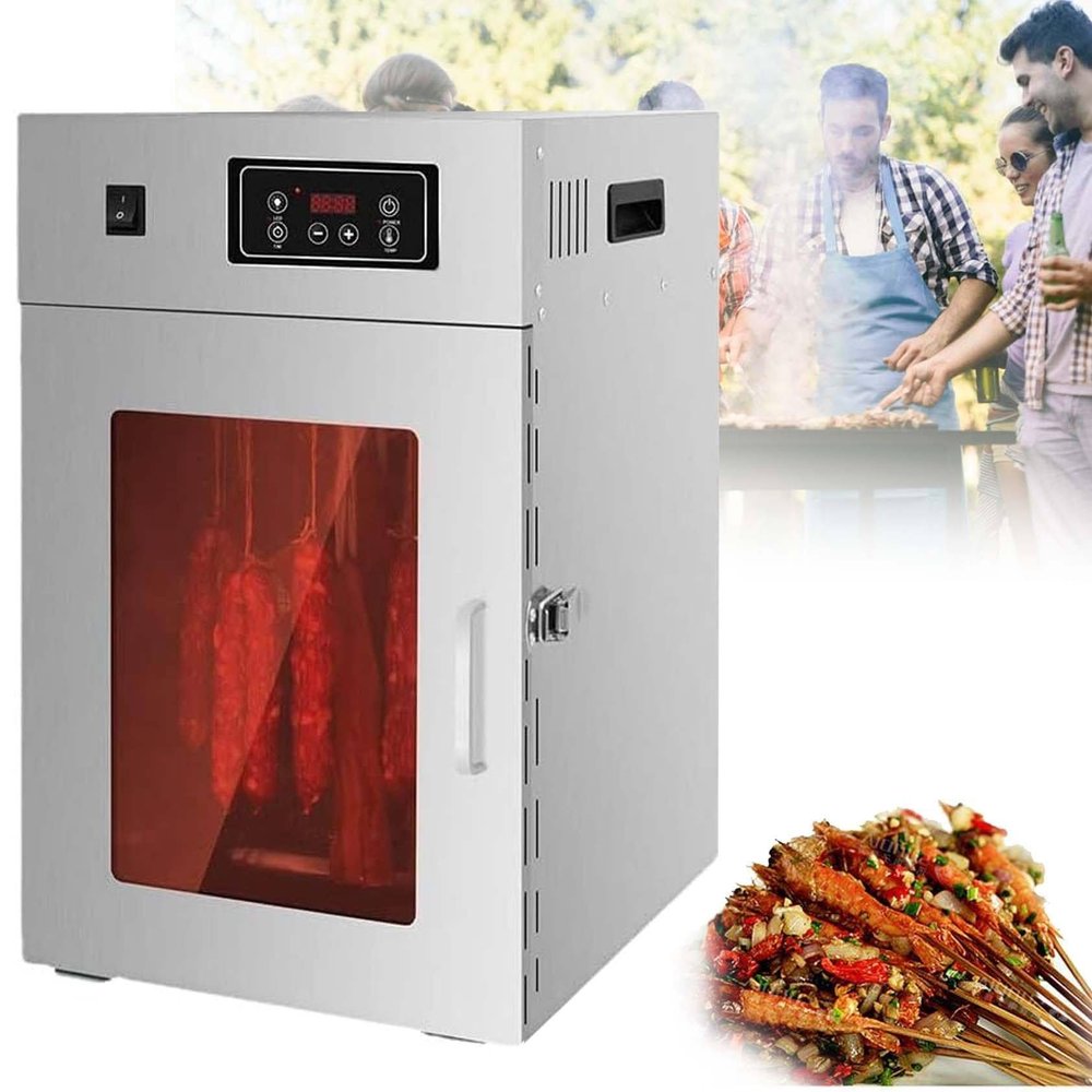 Food Dehydrator Machine Stainless Steel 800W Commercial Food Dehydrator with 24h Digital Timer LED Temperature Control Food Dryer Beef Jerky Maker for Dehydrated Meat Fruit