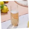CIYODO 8pc Small Plastic Wine Cups Green Cup Sets Home Juice Hot Party Wedding Shatterproof for Salads Cold Water view 2