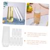 CIYODO 8pc Small Plastic Wine Cups Green Cup Sets Home Juice Hot Party Wedding Shatterproof for Salads Cold Water view 4