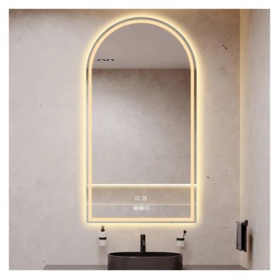 Washroom Arched Mirror Shower - Lights Illuminated Bathroom Mirror Bedroom Makeup Mirror,Mirrors