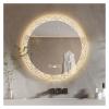 36 Inch Smart Modern Tri-Color Dimmable Mirror Touch Switch Unbreakable Wall Mounted Bathroom Mirror,Mirrors view 1