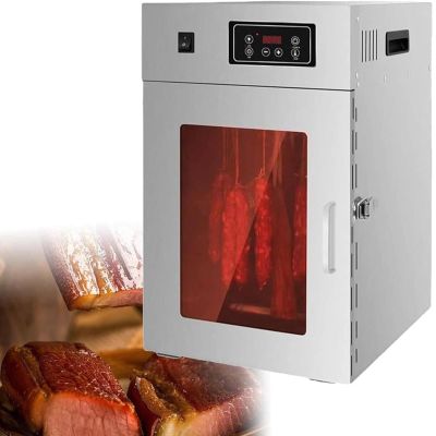 Food Dehydrator Stainless Steel, Food Dryer Machine for Fruit, Meat and Vegetables, with 30-90 Adjustable and 0~24 Hours Digital Time Control, Silver