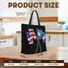 America and Marshall Islands Flag Tote Bag for Women Men Large Reusable Beach Shoulder Bags With Zipper for Gym Shopping Travel Gifts Yoga view 2