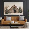 Winter Christmas Wall Art, Farmhouse Wall Art Ready To Hang, Farmhouse Christmas Posters for Room Aesthetic (Framed,0812-inch) view 3