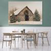 Winter Christmas Wall Art, Farmhouse Wall Art Ready To Hang, Farmhouse Christmas Posters for Room Aesthetic (Framed,0812-inch) view 4