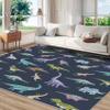 Zydzarrx Kids Dinosaur Rug, Washable Colorful Fun Design Area Rugs 7x9 - Educational Carpet, Bedroom, Living Room, Home Decor, Soft, Non Slip, Non Shedding view 1