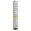 12 Tiers Black Floor Standing Ball Cap Rack and Hat Display Rack - Retail Hat Organizer Stand - 78" H x 10" W x 10D, Hat Organizer Metal Hat Stand for Cap Retail Display Storage Vertically view 1