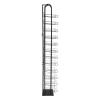 12 Tiers Black Floor Standing Ball Cap Rack and Hat Display Rack - Retail Hat Organizer Stand - 78" H x 10" W x 10D, Hat Organizer Metal Hat Stand for Cap Retail Display Storage Vertically view 2