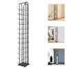 12 Tiers Black Floor Standing Ball Cap Rack and Hat Display Rack - Retail Hat Organizer Stand - 78" H x 10" W x 10D, Hat Organizer Metal Hat Stand for Cap Retail Display Storage Vertically view 3