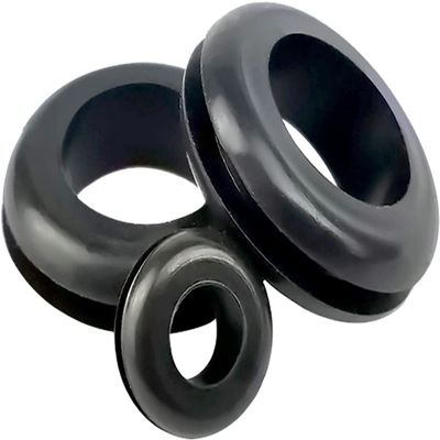 DSWMY Silicone Hole Plug Cover,10pcs Rubber Grommet 10/12mm Blanking Hole Wiring Cable Gasket Rubber Seal Assortment Set for Protects Wire Cable Hardware Tools(4mm 10pcs)