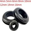 DSWMY Silicone Hole Plug Cover,10pcs Rubber Grommet 10/12mm Blanking Hole Wiring Cable Gasket Rubber Seal Assortment Set for Protects Wire Cable Hardware Tools(4mm 10pcs) view 2